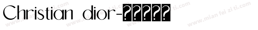 Christian dior字体转换